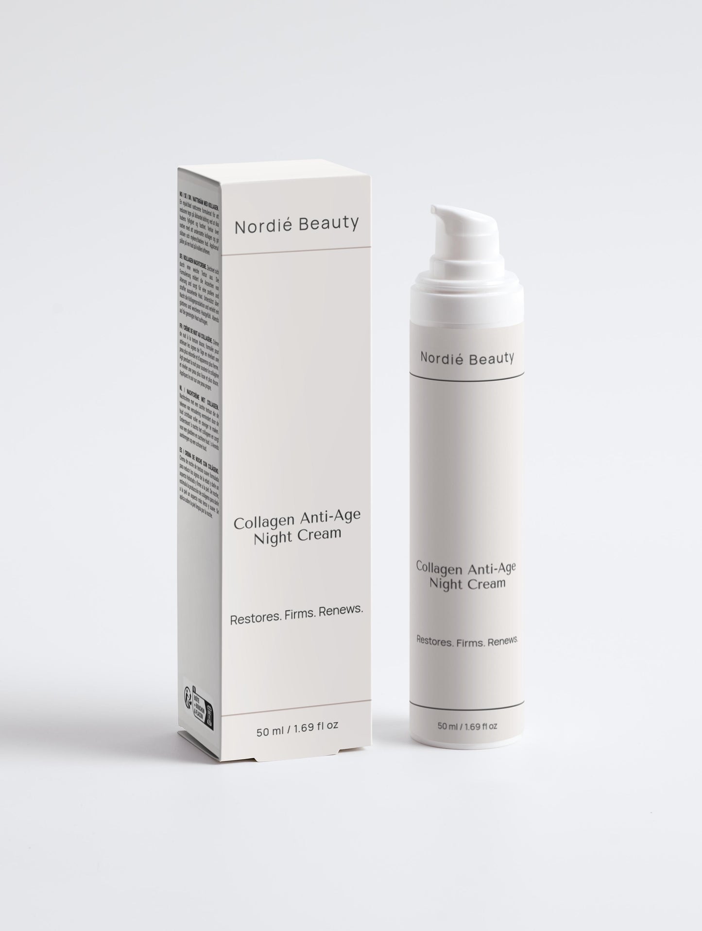 Nordié Nocturne Collagen Ritual luxury skincare set — box and products
