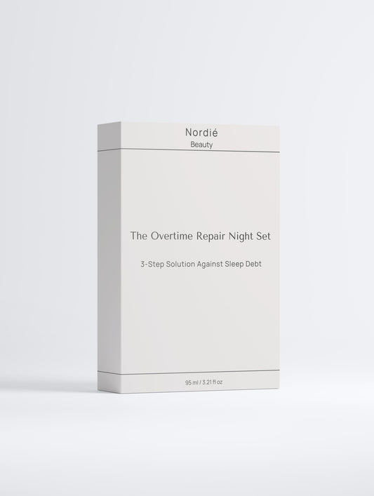 The Nordié Overtime Repair Night Set: Your 3-Step Solution Against Sleep Debt